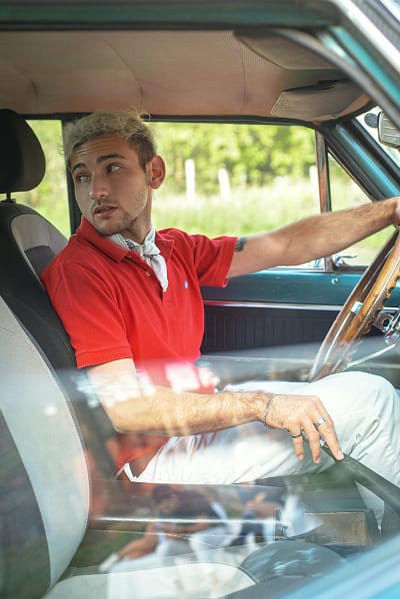 Man in a Classic Car Reverse Parking